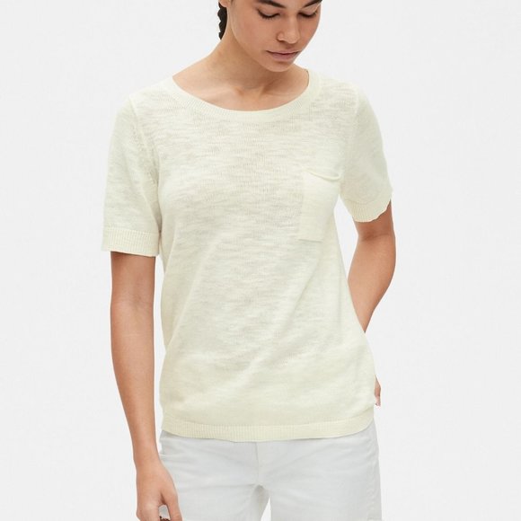 EUC Gap Crewneck Pocket Sweater in Slub Cotton - Picture 1 of 9